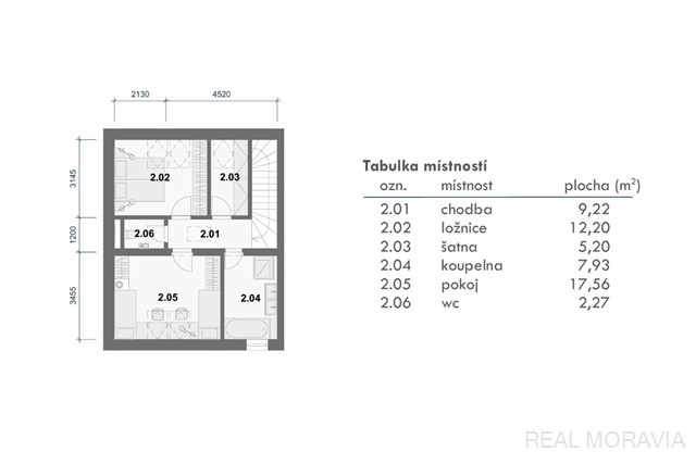 půdorys 2.NP - patro [23/24]