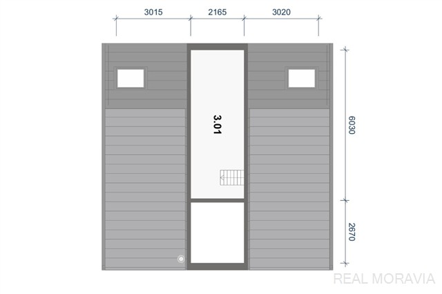 půdorys 3.NP (půdní prostor) [19/20]